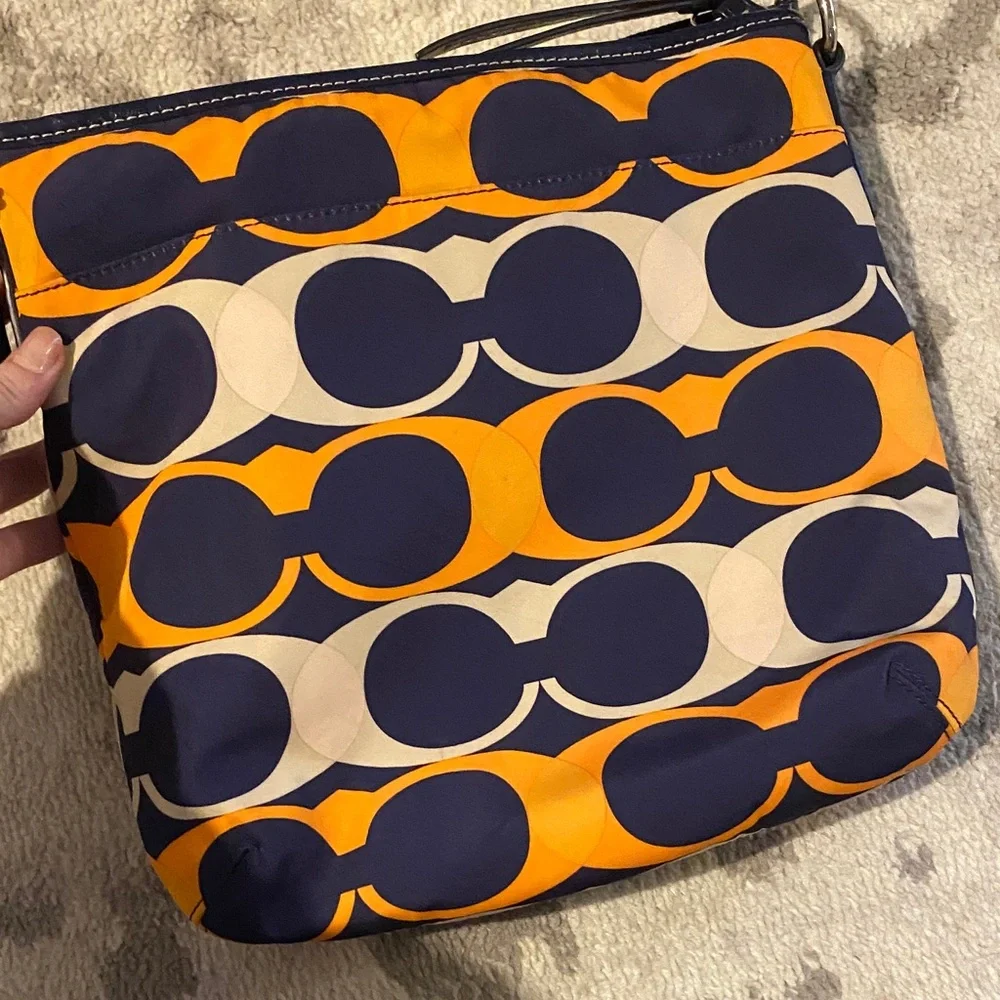 Coach Blue and Orange Crossbody Bag - Picture 8 of 11